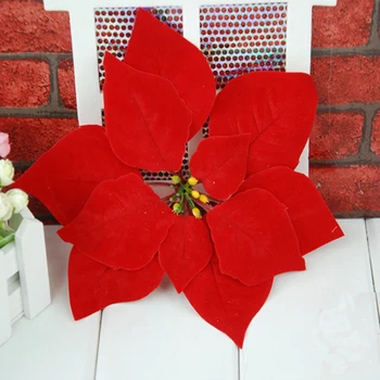 1 ADET Kaliteli Kırmızı yapay çiçekler Güz Canlı Sahte çiçek Tomurcuğu Çiçek Kafa Düğün Ev Partisi Dekorasyon Noel Malzemeleri