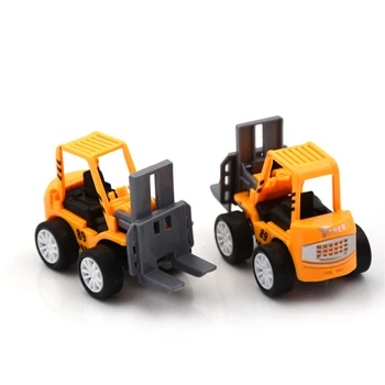 1 ADET Mini Eğitici Oyuncaklar Çocuklar için Mühendislik oyuncak arabalar Çocuklar Forklift Araç Setleri model araç oyuncak arabalar