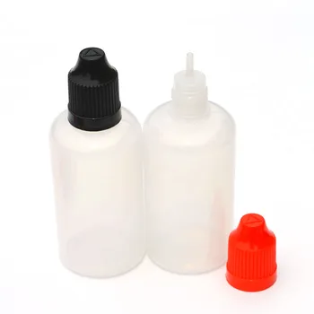 1 adet PE 50 ml İğne Şişe Yumuşak Tarzı Plastik Damlalık Şişeler için Çocukların Açamayacağı Kapaklı E Sıvı Boş Şişe Ücretsiz Kargo