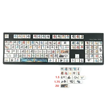 1 takım XDA canavar süblimasyon klavye kişiselleştirilmiş karikatür kiraz MX anahtarı mekanik klavye
