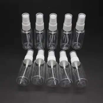 10 adet 30ml Mini İnce Sis Sprey Şişeleri Doldurulabilir Şişeler Seyahat Şeffaf Parfüm Atomizer Parfüm Kozmetik Kapları