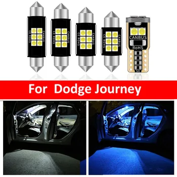 10 adet Canbus Beyaz LED ampuller İç Paketi Kiti Dodge Journey 2009 İçin 2010 2011 2012 2013-2015 Harita kubbe ışık