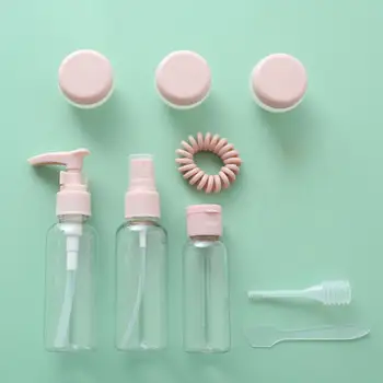 10 Adet Kozmetik Dağıtıcı Şişeleri pompa şişeleri Sızdırmaz PET Makyaj Sıvı Boş Konteynerler Cilt Bakımı için Doldurulabilir Şişe