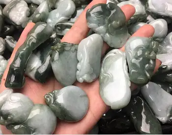 10 adet nefis jades abalone kolye basit charm jadees çeşitli hayvan kolye + halat