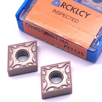 10 adet RCKLCY CNMG120404 MA FT1125 Karbür İnsert Torna Kesici Takım Dönüm Ekleme Paslanmaz Çelik Yüksek Kaliteli İşleme