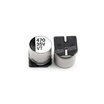 10 adet SMD elektrolitik kondansatör 35V470UF 10*10.5 mm SMD alüminyum elektrolitik kondansatör