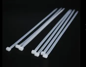 100 adet 10*400/450/500/-teller için 1000mm Sabit plastik çemberleme kendinden kilitlemeli naylon kablo bağı kemer Çemberleme Kayışları