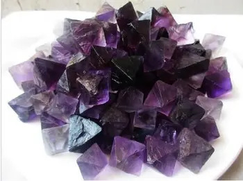 100g Doğal Mor Florit Kristal Oktahedronlar Kaya Örneği Çin / Toptan Satış