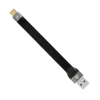 10Gbps USB 3.1 Tip C Erkek Ana Bilgisayar USB3.0 Tip A Erkek Düz İnce FPC Veri Kablosu Dizüstü ve Telefon için