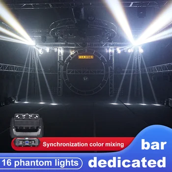 16 adet LED Lazer hareketli kafa lambaları ışın lazer ışığı DJ Lazer RGB Lazer Hareketli Kafa lazer ışığı club disko ışığı Parti Gösterisi