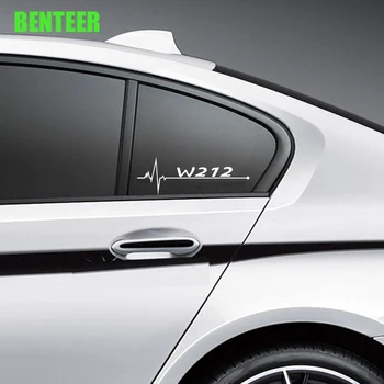 2 yan araba pencere etiket Mercedes Benz AMG W205 W212 W213 E C sınıfı için