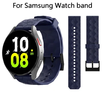 20 / 22mm Silikon Watchband Samsung Galaxy İzle 5 / 4 44mm 40mm Kayış Galaxy İzle 3 45mm 41mm Spor Saat Bandı Aksesuarları