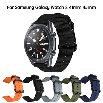 22mm 20mm Spor Bilezik Samsung Galaxy 3 İçin 45mm 41mm Watchband Naylon Kayış Galaxy 42mm 46mm / Aktif 2 / Dişli S3 S2 Ремечок
