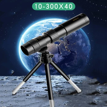 4k 10 - 300x40mm Tüm optik cam açık teleskop teleskopik süper telefoto lens zoom monoküler gece görüş su geçirmez