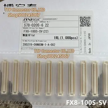 5 adet / grup Konektörü FX8-100S-SV (22) 100pin 0.6 mm Bacak genişliği Kurulu Konektörü 100 % Yeni ve Orijinal