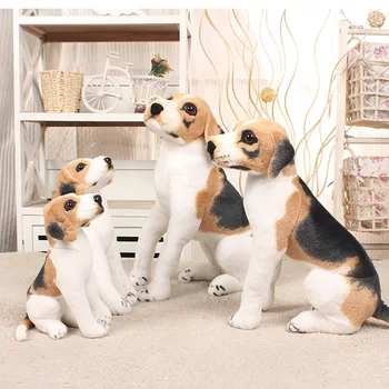 50 cm Güzel Oturan Miguel köpek Yastık canlı Simüle Doldurulmuş Hayvanlar modeli Çocuklar montaj dekorasyon Peluş bebek Çocuk oyuncakları hediye