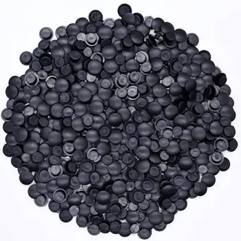 500 adet Toptan Siyah Düğmeler Plastik Süsler Fit Ayakkabı Takılar Hafif Çocuklar DIY Aksesuarları