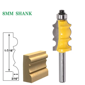 8mm Shank özel kalıplama bit Karbür Kalıplama Yönlendirici Bit Kırpma ahşap freze ahşap için kesici Kesici Elektrikli El Aletleri