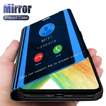 Akıllı Ayna Deri Flip Coque Samsung Galaxy A23 4G 23 2022 SM-A235F / DS 6.6 