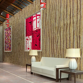 Antika Ahşap Tahıl Kabuğu Duvar Kağıdı Çin Retro Oturma Çalışma Yemek Odası Dokunmamış Duvar Kağıdı Otel Mühendisliği Koridor Duvar Kağıdı