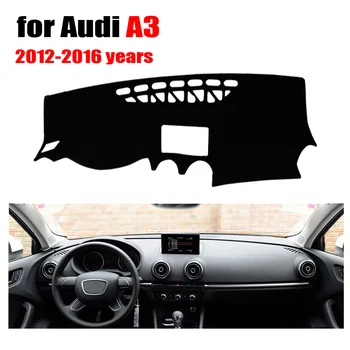 Araba dashboard kapak mat Audi için yeni A3 2012-2016 yıl Sol el sürücü dashmat pad dash oto dashboard aksesuarları