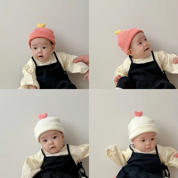 Bebek örgü şapka Bebek Bere Kız Erkek Sevimli Bebek Bebek Kaput Kapaklar Elastik çocuk şapkaları Yenidoğan Bebek Kazak Yün Şapka