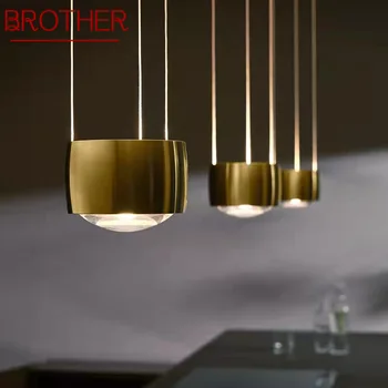 BROTHER iskandinav sarkıt yaratıcı LED Vintage basit altın küçük ışık ev yemek odası yatak odası başucu dekor