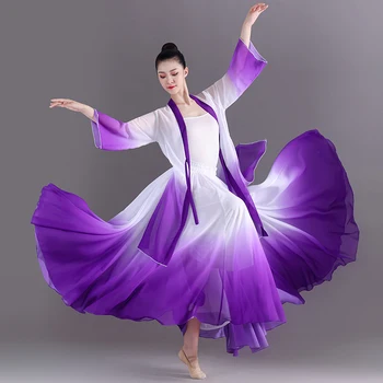 Degrade Büyük Flowy Salıncak Maxi Etek Lady Dans Parti Peri Göz Alıcı Büyüleyici Faldas Uzun Etekler Tasarım Şifon Yaz Sokak