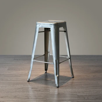 Demir Basit Modern Endüstriyel Tarzı Metal bar sandalyesi Masa ve Sandalye Bar Taburesi Yüksek Tabure