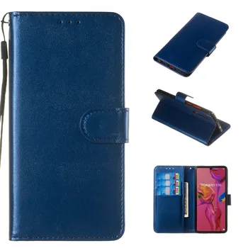 Deri cüzdan telefon kılıfı için Huawei P8 P9 P10 P20 P30 LİTE PRO cep telefonu paneli braketi banka kartı yuvası kapak çevirin
