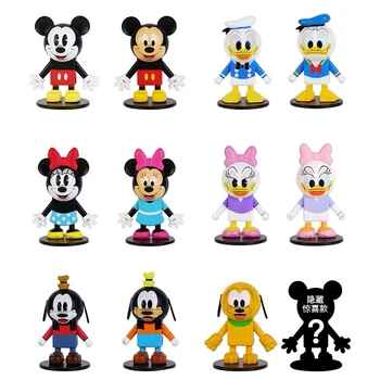 Disney Figürleri Mickey Mouse Oyuncak Minnie Mouse Donald Ördek Duvar Tırmanma Oyuncaklar PVC Anime Figürü Çocuklar için noel hediyesi