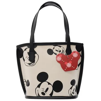 Disney mickey mouse tuval omuzdan askili çanta karikatür çanta