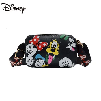 Disney Mickey Sıcak Satış Çocuklar Cüzdan Mini Bir omuz askılı çanta Moda Karikatür Görüntü Popüler Pu Sevimli Rahat bozuk para cüzdanı