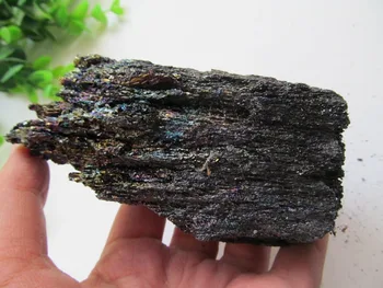 Doğal Colorfu Silisyum Karbür Renkli Mücevher Cevheri Dekorasyon Kaya Mineralleri Örnekleri 340g