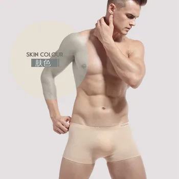 Erkek iç çamaşırı pamuk iç çamaşırı erkek boxer pantolon traceless tek parça dikişsiz erkek seksi iç çamaşırı