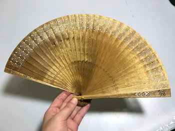 Fan S. Lee Küçük Yapraklı Phoebe Zhennan Eski Malzemeler Suzhou Fanlar S. Lee Fan oymak Antik Stil Geleneksel katı ahşap