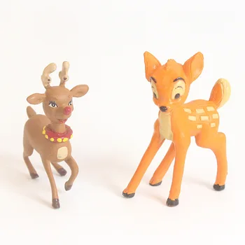 Hayvan oyuncaklar küçük heykeli Nordic dekorasyon ev dekor Modern reçine Geyik Heykelcik