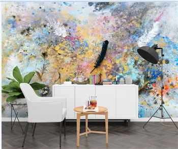 HD soyut sanat büyük modern yağlıboya arka plan duvar kağıdı dekorasyon boyama çocuk odası grafiti dekorasyon duvar