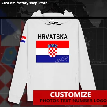 Hırvatistan Hrvatska Hırvat HRV Hırvatlar erkek hoodie kazaklar hoodies Özel Jersey Hayranları DIY Adı Numarası LOGO kazak
