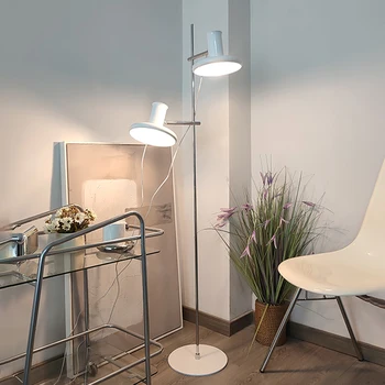 Iskandinav Minimalist ayarlanabilir Metal Led zemin lambası oturma odası ev dekor kanepe çalışma odası başucu okuma lambası ayakta ışık