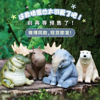 Japonya Kitan Gashapon Kapsül Oyuncak Tombul Hayvan Hayvan Modeli Kukla Şekil Periferik Bebek