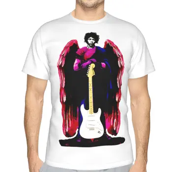 Jimi Ve Hendrix Kırmızı Kanatları Kazak Ter T-shirt Vintage erkek T Shirt Baskı R249 Serin Tees Tops Avrupa Boyutu