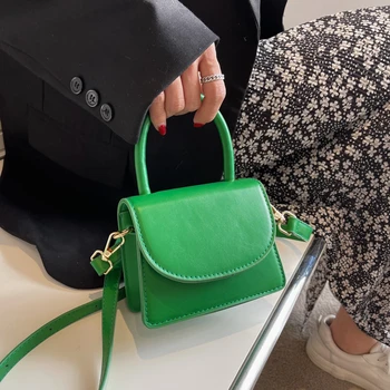 Kadın Mini Çanta Pu Düz Renk omuzdan askili çanta askılı çanta Kadın Tasarımcı Küçük Crossbody Çanta Çantalar Ruj Çantası