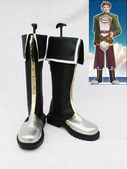 Kahramanların Efsanesi VI Cassius Cadılar Bayramı Cosplay Çizmeler Ayakkabı Anime Parti Cosplay Çizmeler Yetişkin erkek ayakkabısı