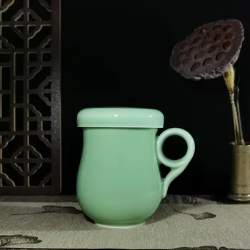 Kahve Kupa kapaklı bardak ve Demlik Filtre 13.5 oz Drinkware Seramik Sofra Porselen Çay Fincanı Mikrodalga ve Bulaşık Makinesi Güvenli