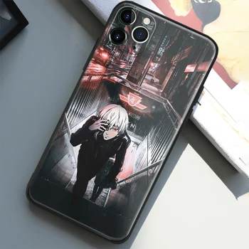 Ken Kaneki Tokyo Ghoul Anime Cam Yumuşak Silikon Telefon Kılıfı için iPhone SE 6s 7 8 Artı X XR XS 11 12 Mini Pro Max Kapak Kabuk