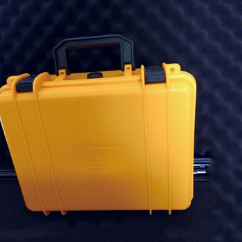 Kolay kesim küpleri sünger ile sarı renk hafif darbeye dayanıklı plastik alet çantası