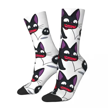 Komik Mutlu erkek varis çorabı SOOTBALL Vintage Harajuku Stüdyo Ghibli Hip Hop Yenilik Casual Ekip Çılgın Çorap Hediye Baskılı