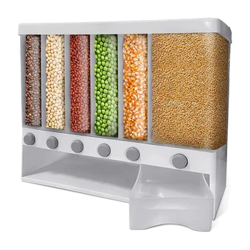 Kuru Gıda Dağıtıcı Tahıl Konteyner-Pirinç Dağıtıcı 22 Pound Kiler ve Mutfak Depolama Kovası (Beyaz)