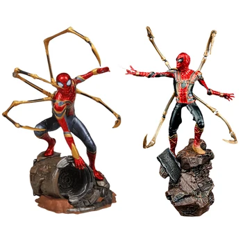 Marvel Demir Örümcek Adam aksiyon figürü oyuncakları 1/10 Örümcek Adam Heykeli Modeli Bebek Koleksiyonu Süs Arkadaş için Hediyeler Çocuk